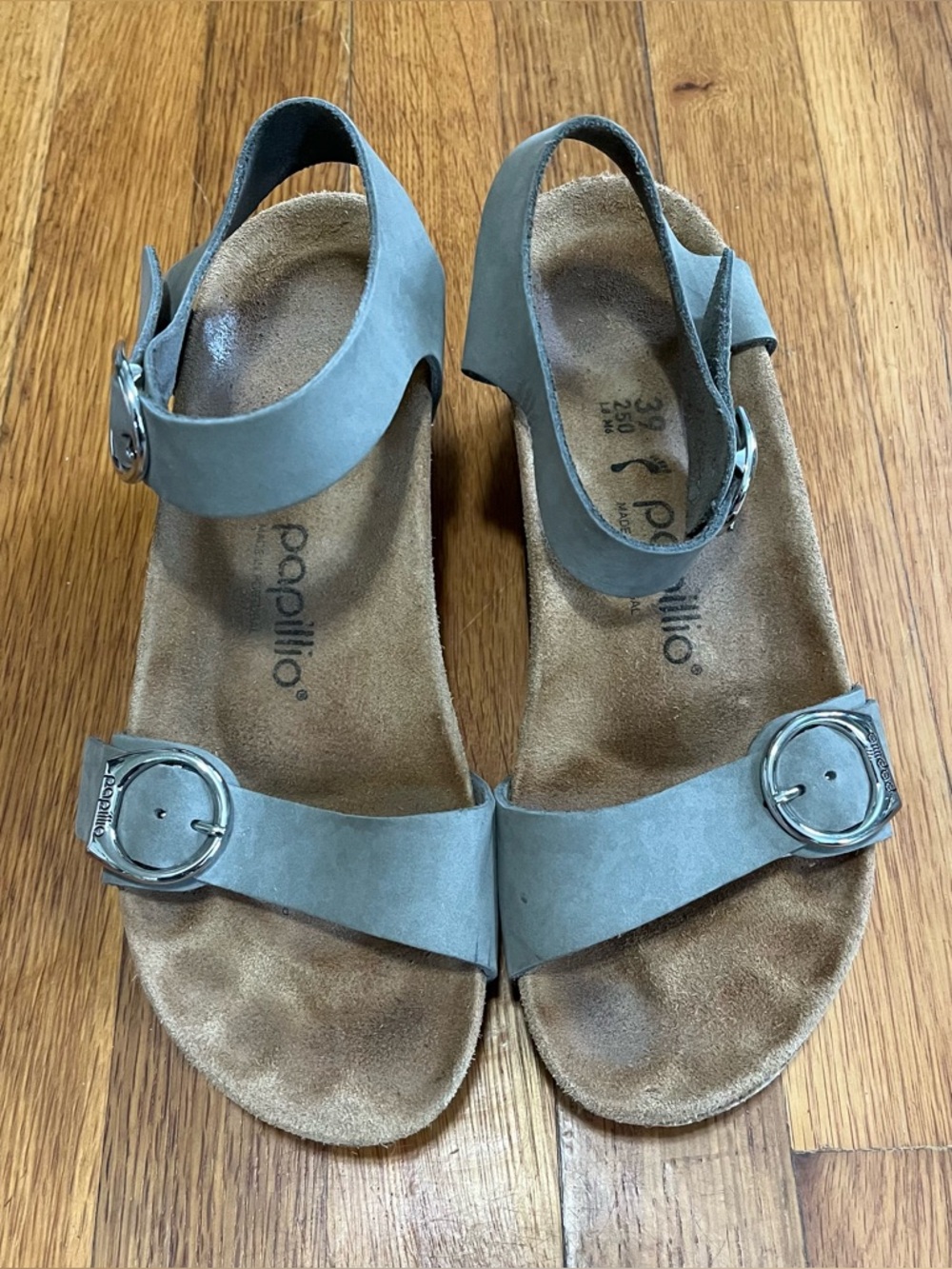 Papillio Soley Gray nubuck sandals
